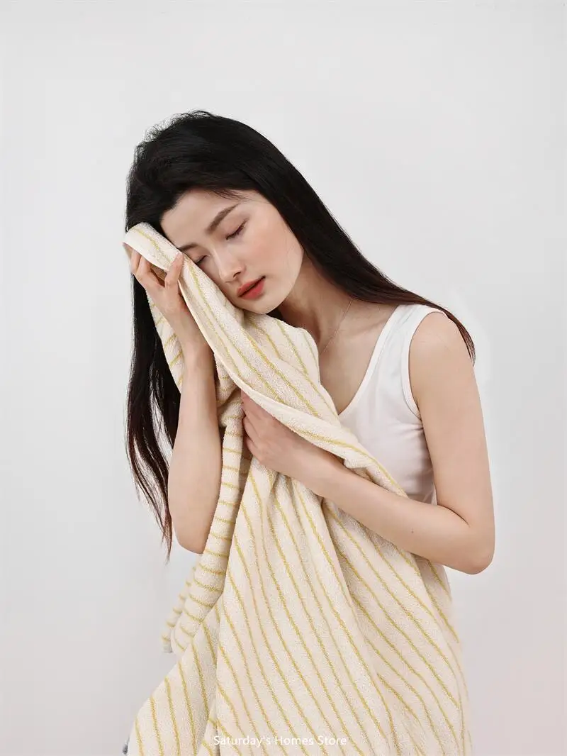 Striped Geometric Rhombuses Cotton Towels Soft  Absorbent Face Towel Combed Long Staple Kids Hands Towel Adult Bath Household To