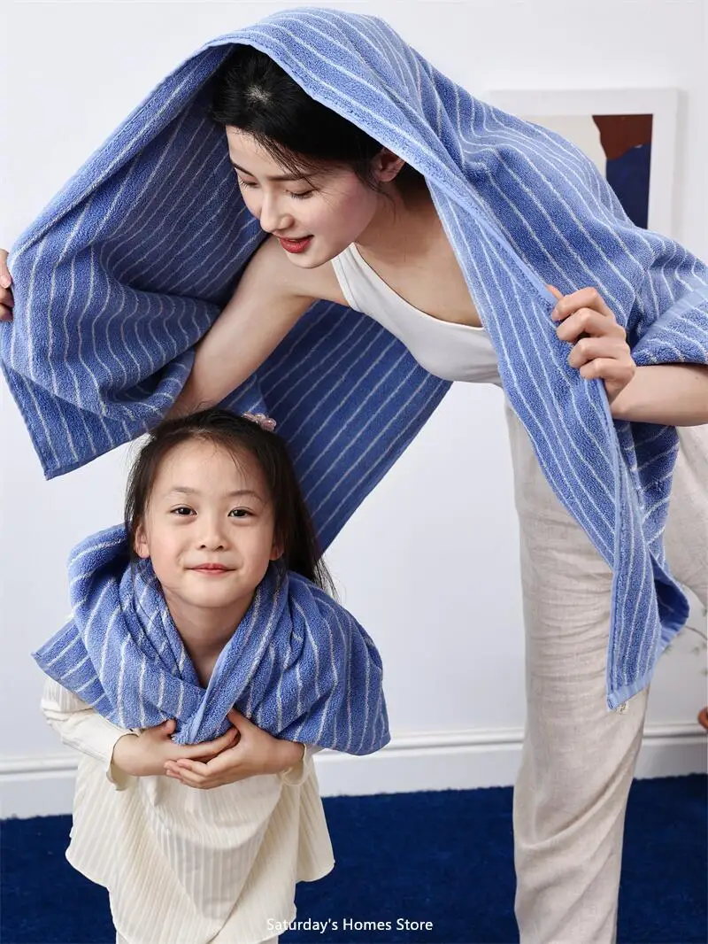 Striped Geometric Rhombuses Cotton Towels Soft  Absorbent Face Towel Combed Long Staple Kids Hands Towel Adult Bath Household To