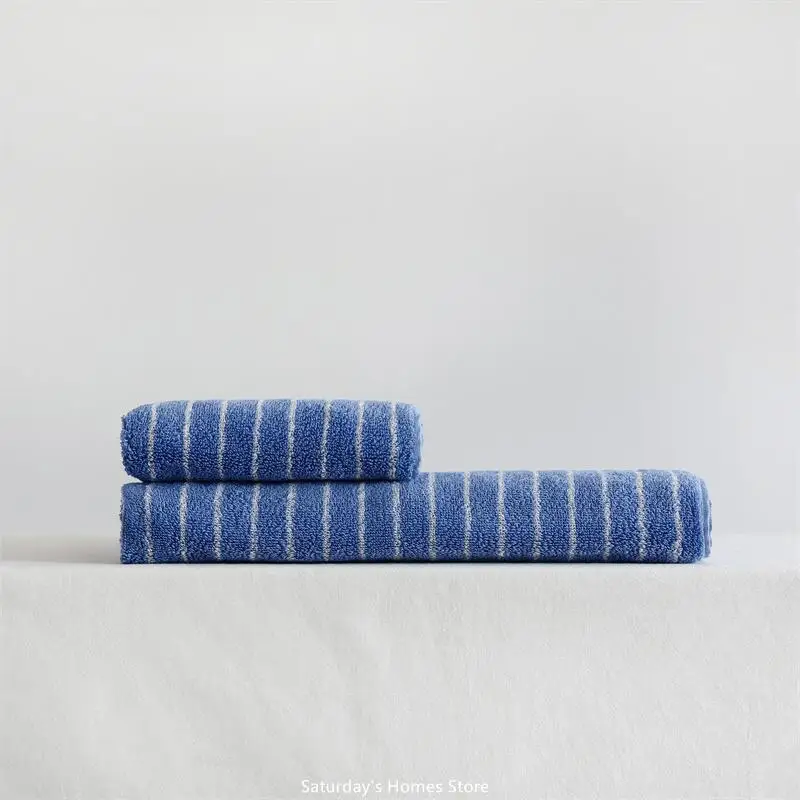 Striped Geometric Rhombuses Cotton Towels Soft  Absorbent Face Towel Combed Long Staple Kids Hands Towel Adult Bath Household To