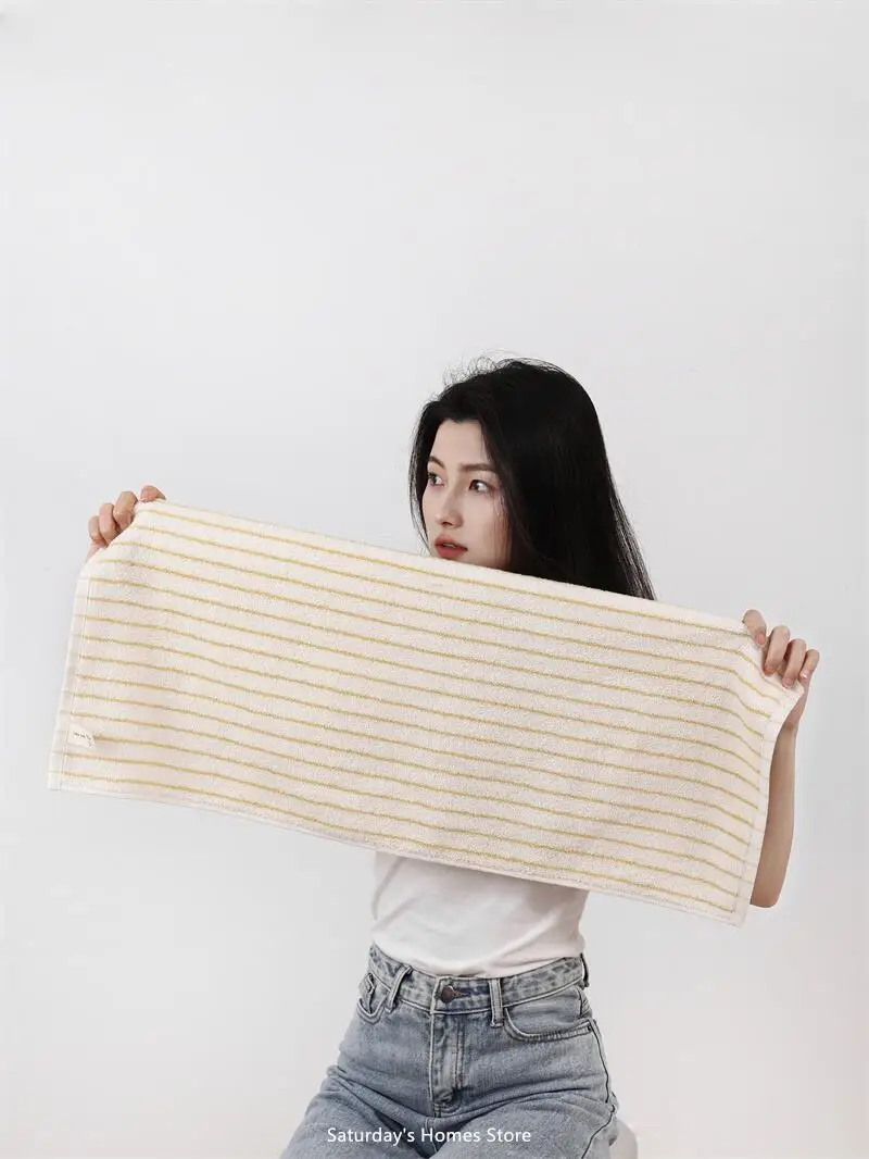 Striped Geometric Rhombuses Cotton Towels Soft  Absorbent Face Towel Combed Long Staple Kids Hands Towel Adult Bath Household To