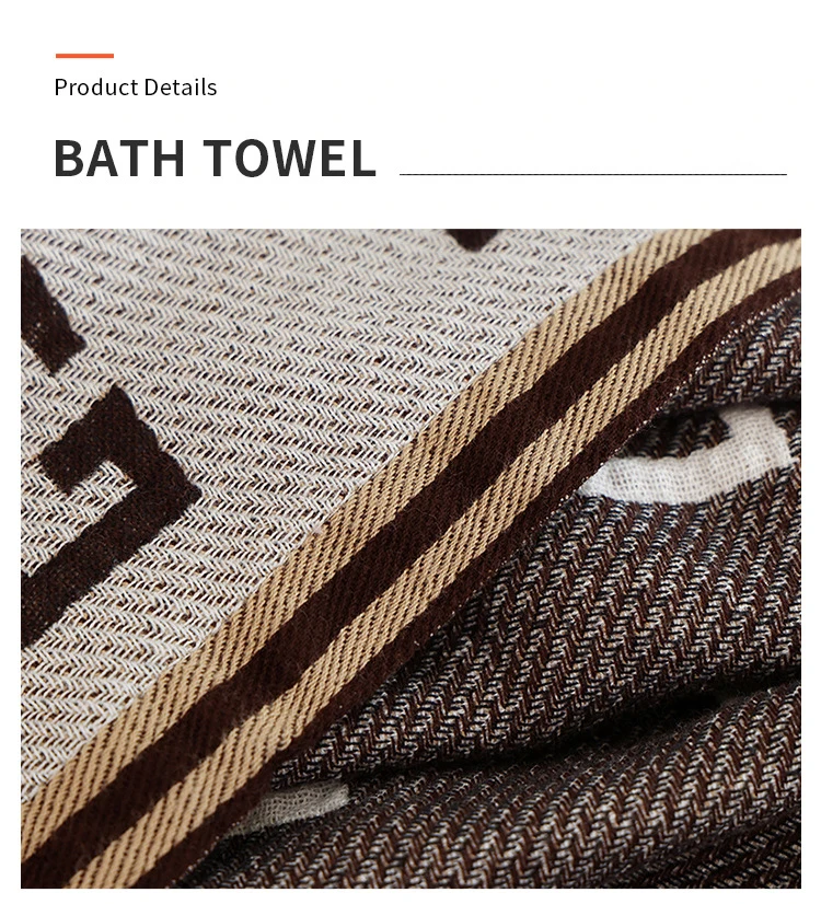 Cotton Gauze Bath Towel Geometry Floral Animal Pattern Bath Towel For Home Bathroom Soft Absorb Water Shower Beach Wrapped Towel