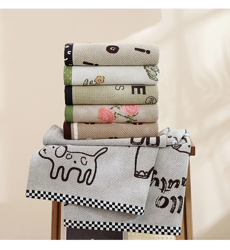 Cotton Gauze Bath Towel Geometry Floral Animal Pattern Bath Towel For Home Bathroom Soft Absorb Water Shower Beach Wrapped Towel