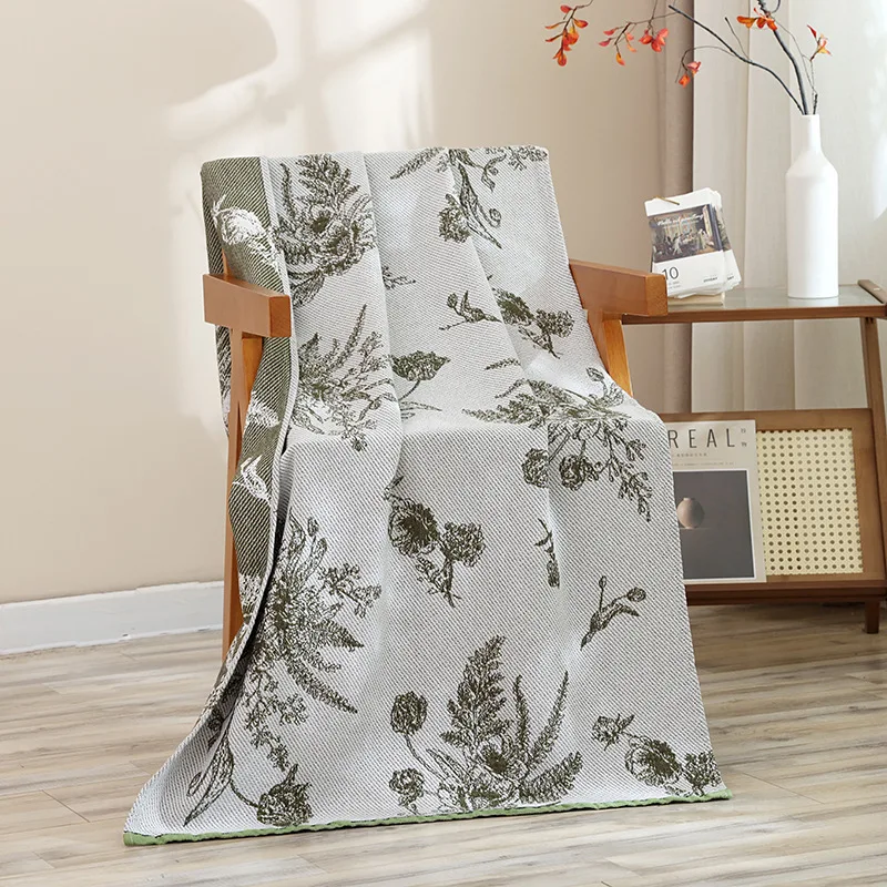 Cotton Gauze Bath Towel Geometry Floral Animal Pattern Bath Towel For Home Bathroom Soft Absorb Water Shower Beach Wrapped Towel
